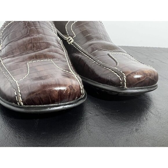 Kenneth Cole Reaction Brown Leather Loafers Size 8.5 Melly-Vanelly Brazil - Picture 10 of 11